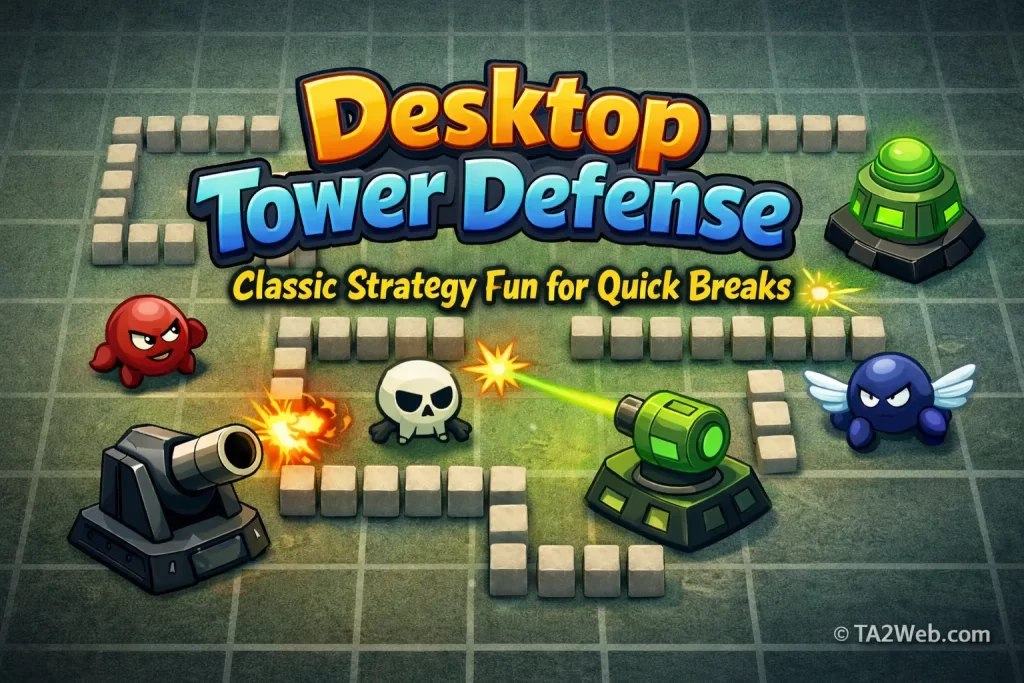 The great old classic desktop tower defense! Such a good game. Classic Desktop Tower Defense Strategy Game