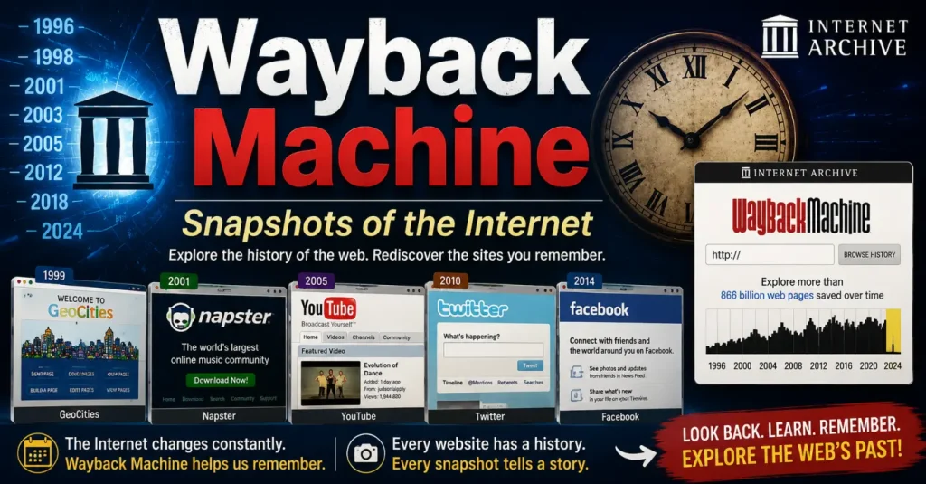 Wayback Machine – Snapshots of the Internet